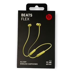New in Box - Beats Flex Bluetooth Earphones, Yuzu Yellow